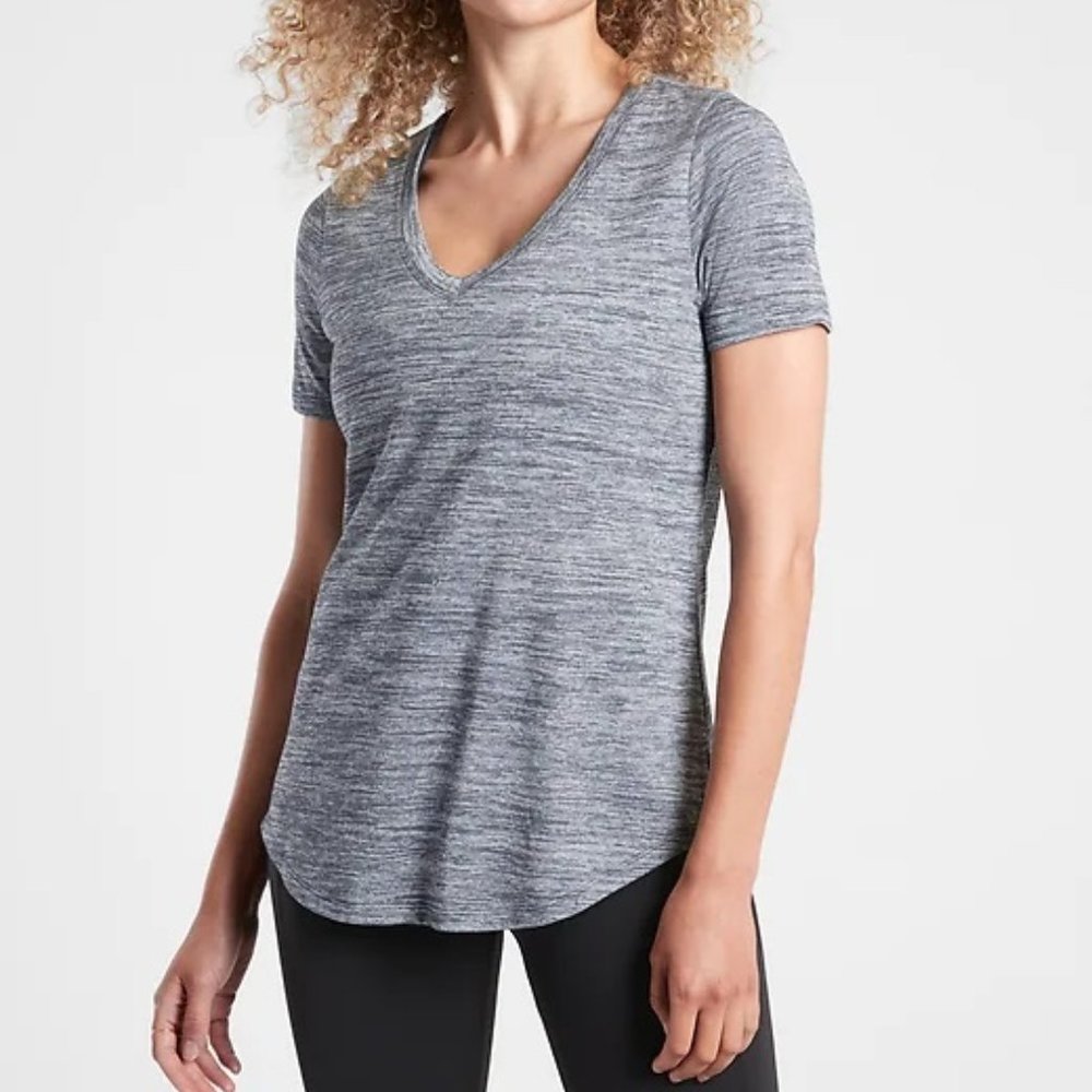 Athleta Scoop V-Neck T Shirt